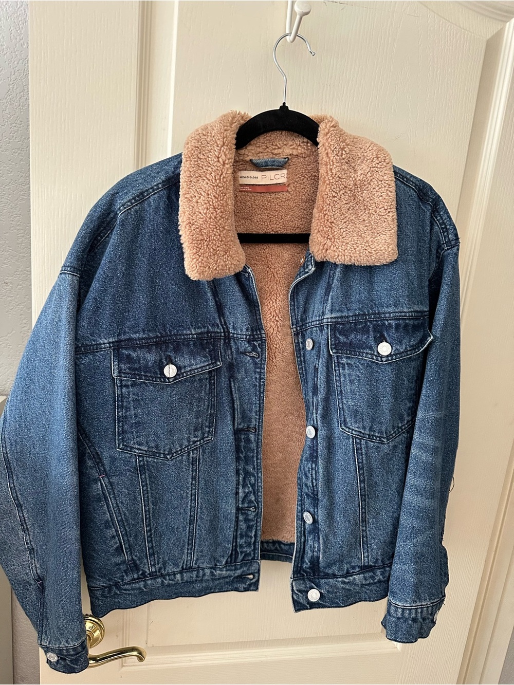 Pilcro Women’s Sherpa Denim coat